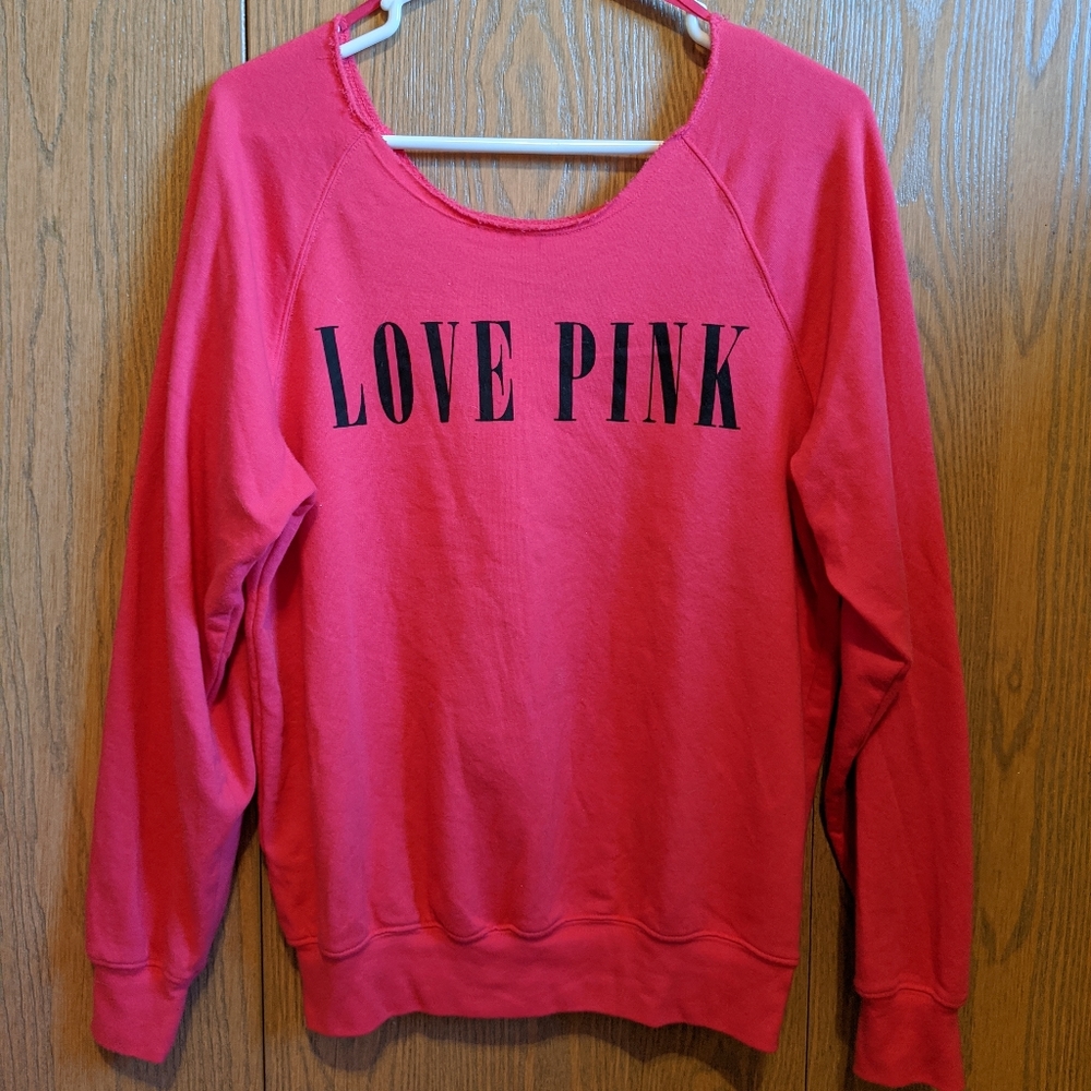 Victoria's Secret Pink off the shoulder sweatshirt
